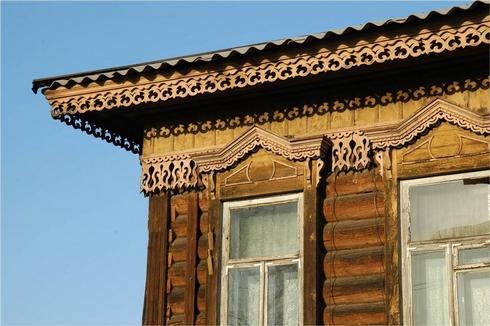Декор фасада иркутских домов